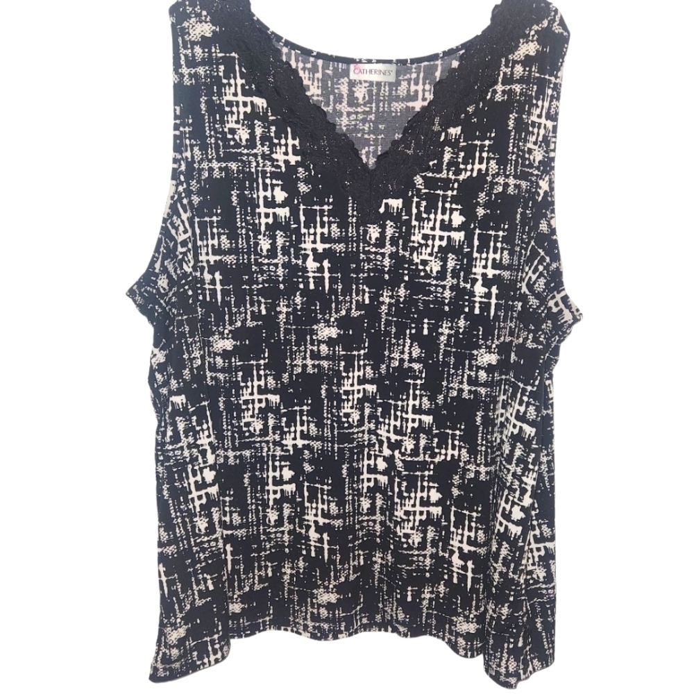 Catherines 2x Black and white tank